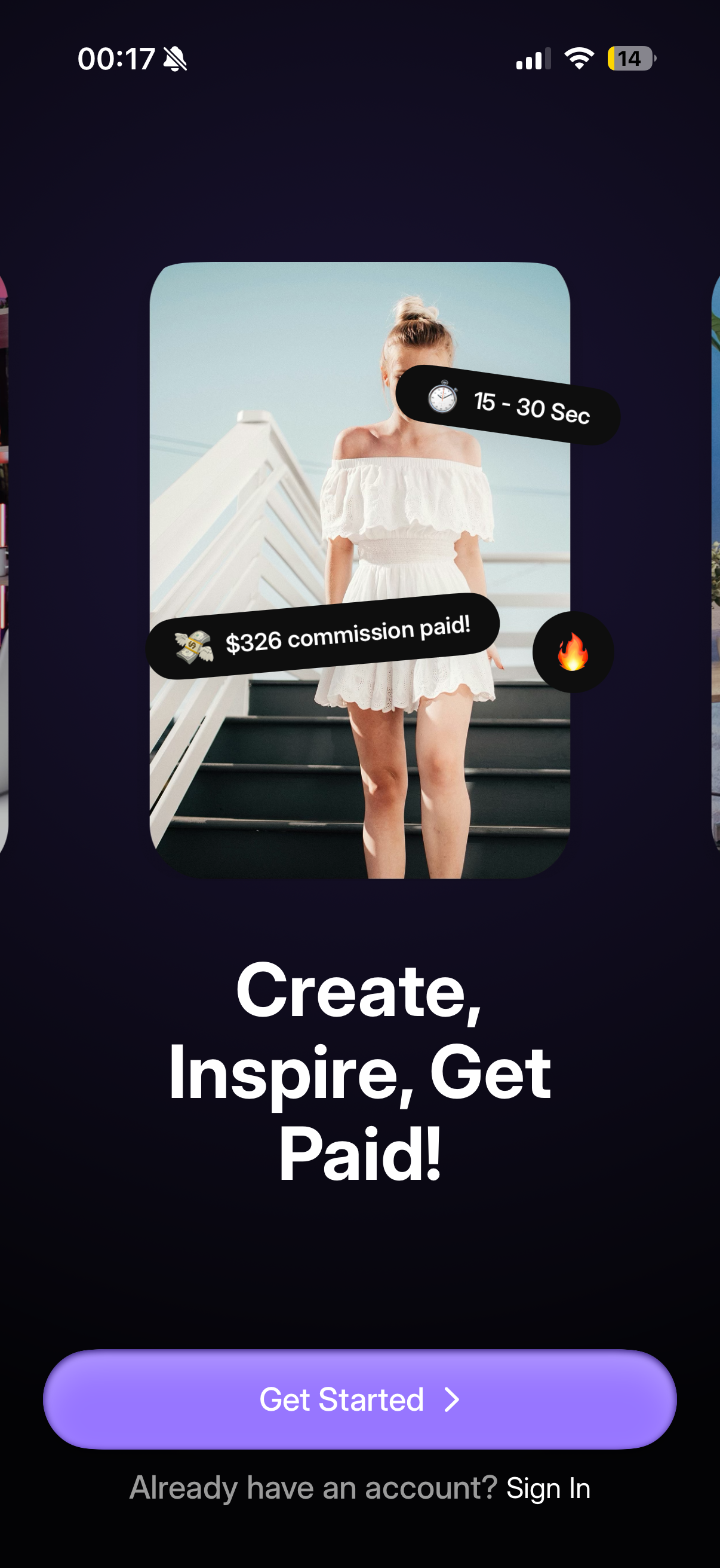 Trybe welcome screen